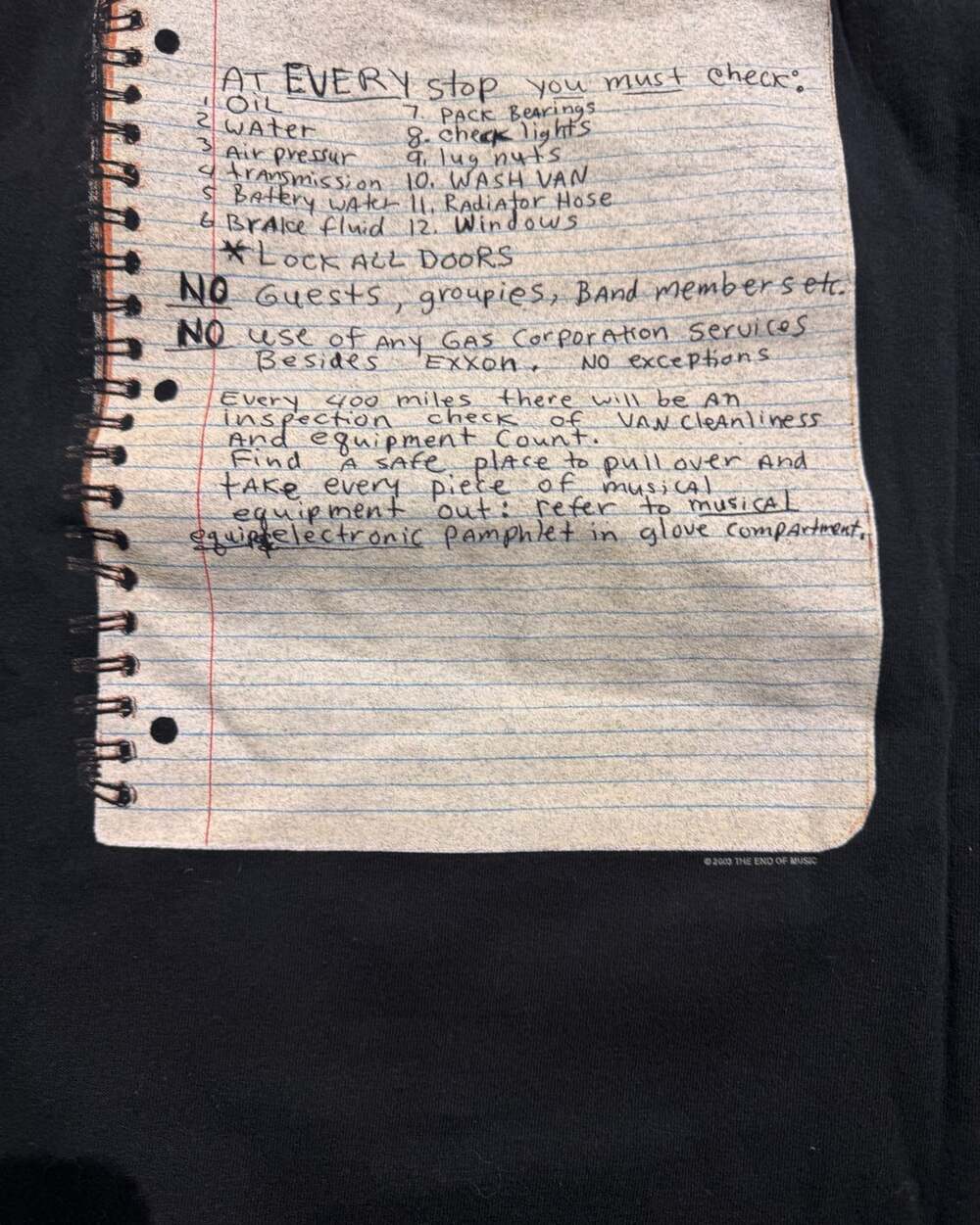Vintage 2003 Nirvana Ghost Notebook Tour T-Shirt Double-Sided - Picture 5 of 8